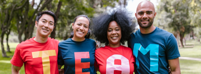 Image of a group of people ready to get involved in supporting communities